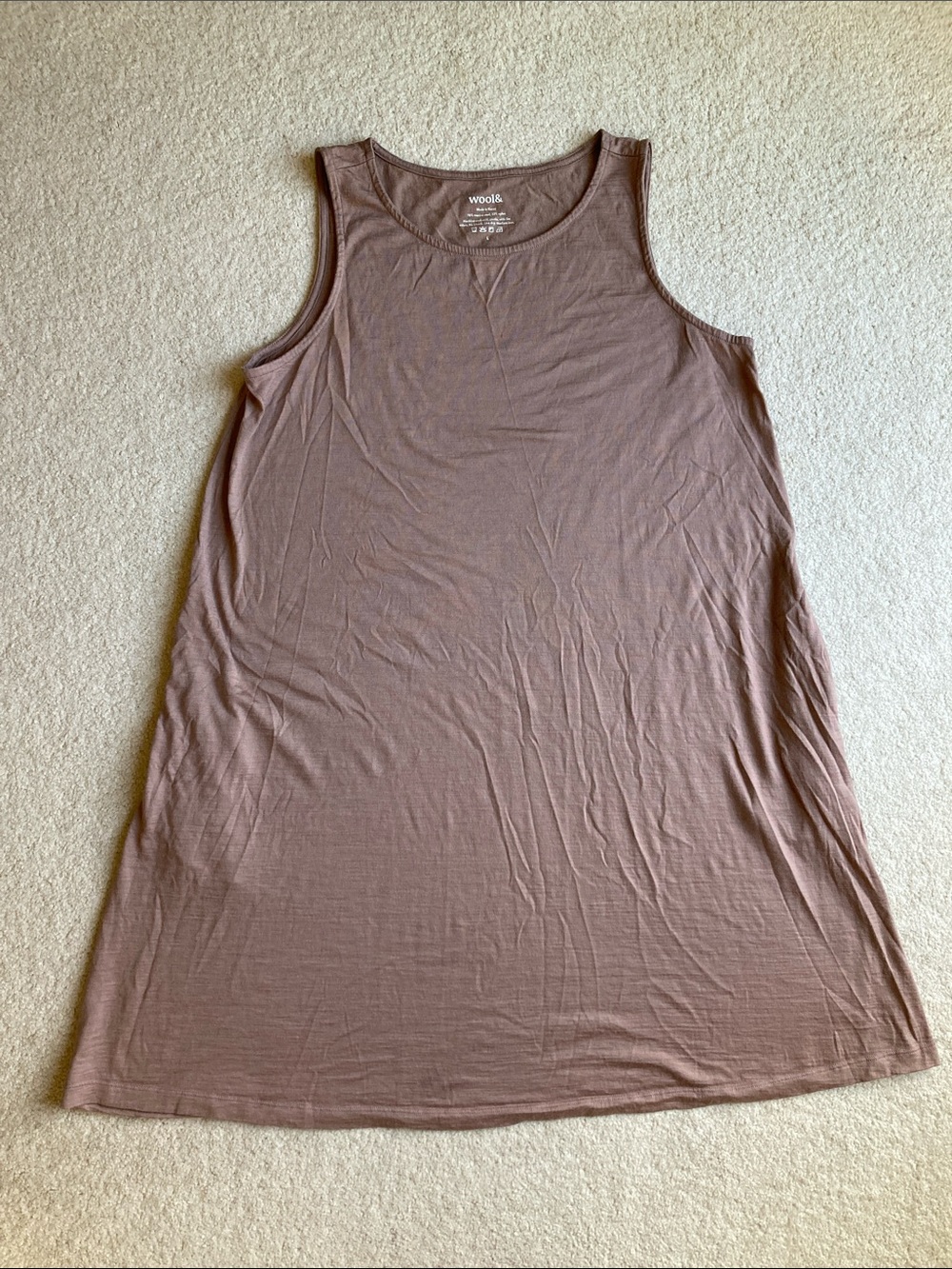 wool& merino wool blend dress